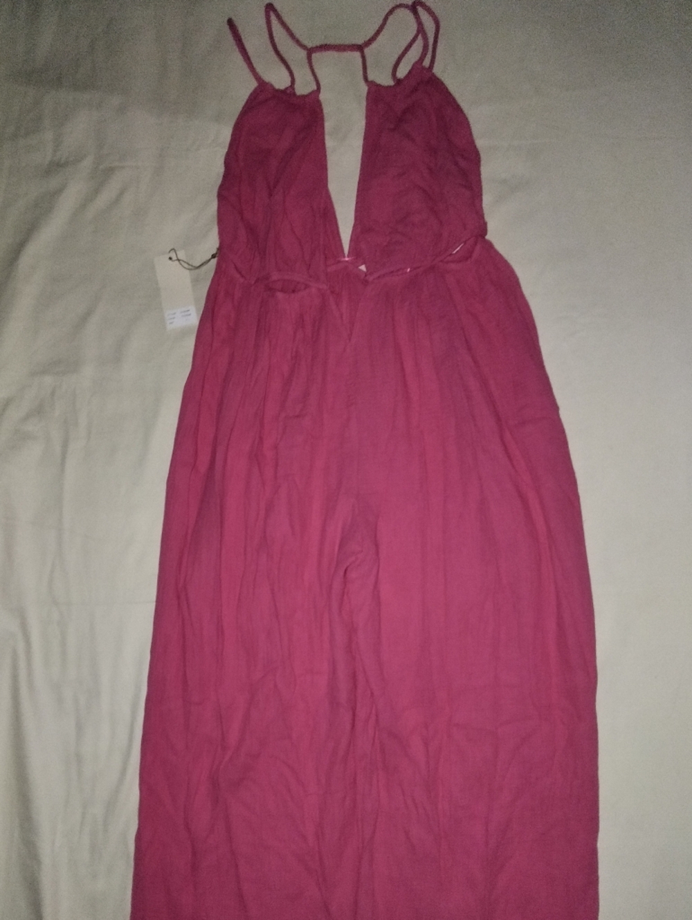 Velvet Pink Sleeveless Maxi Dress